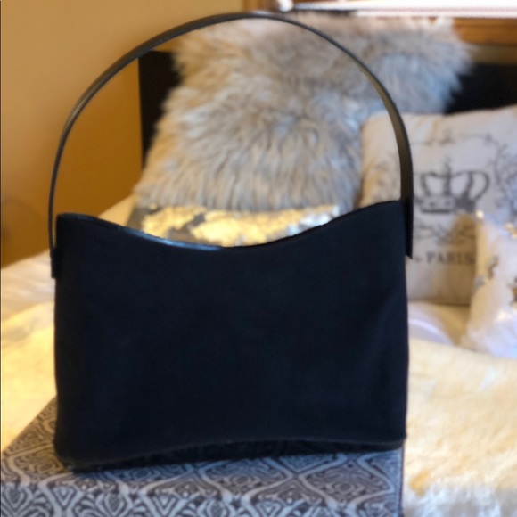 Salvatore Ferragamo Authentic Vintage Purse, Black Leather Strap, Flap&Bottom - Picture 3 of 7